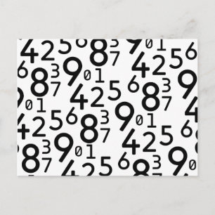 CARTE POSTALE 225 CHIFFRES DE RANDOM FRACTIONS MATHARITHMÉTIQUE