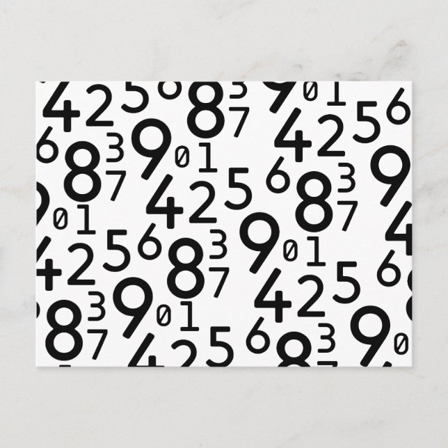 CARTE POSTALE 225 CHIFFRES DE RANDOM FRACTIONS MATHARITHMÉTIQUE  (Devant)