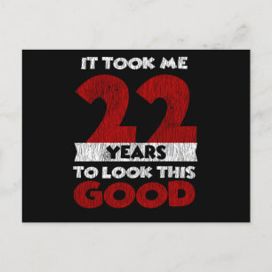 Carte Postale 22 ans Joyeux Anniversaire M'a Donné l'air 22ème A