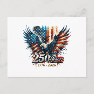 Carte Postale 250 Ans d'Amérique Anniversaire 250e Indépendance