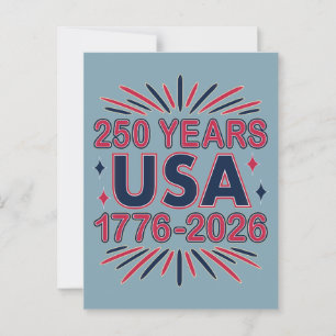 Carte Postale 250 ans USA   Semiquinentenaire 1776-2026