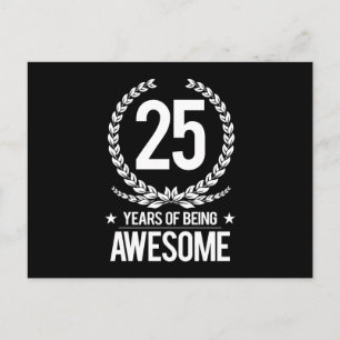 Carte Postale 25e anniversaire (25 ans d'être génial)
