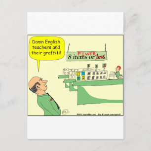 Carte Postale 278 Caricature de l'enseignant anglais en couleur