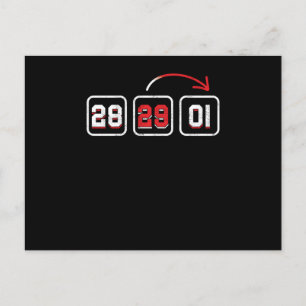 Carte Postale 28 29 01 Countdown February 29 Gift