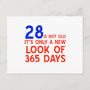 Carte Postale 28 ans Anniversaire