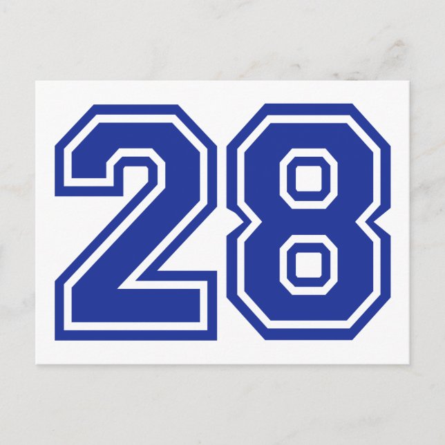 Carte Postale 28 - numéro (Devant)