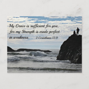 Carte Postale 2 Corinthiens 12:9 Ma grâce te suffit.