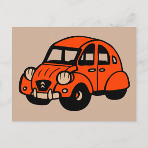 Carte Postale 2 cv vintage