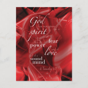 Carte Postale 2 Timothée 1:7