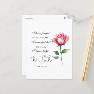 Carte Postale 2 Timothée 4:7 - J'ai combattu le bon combat