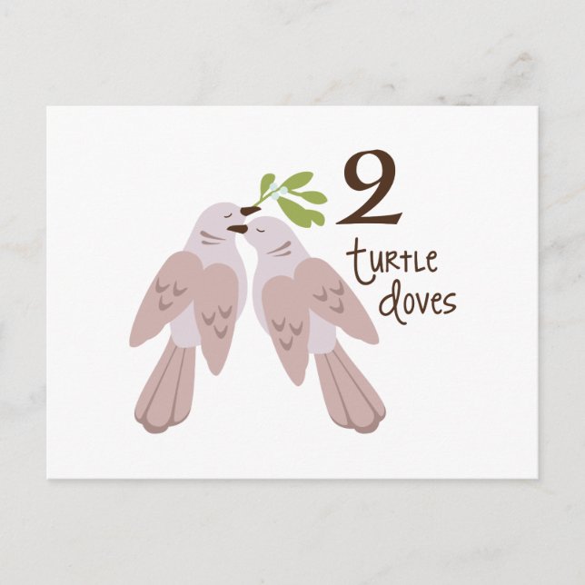 Carte Postale 2 Turtle Dove (Devant)