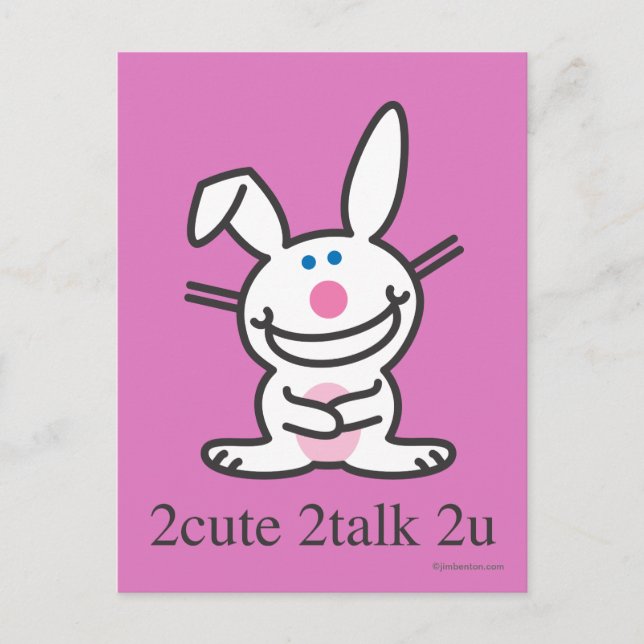 Carte Postale 2cute 2talk 2u (Devant)