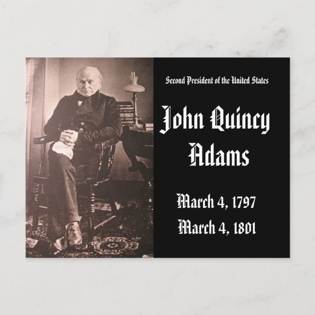 Carte Postale 2e Président des États-Unis John Adams (Devant)