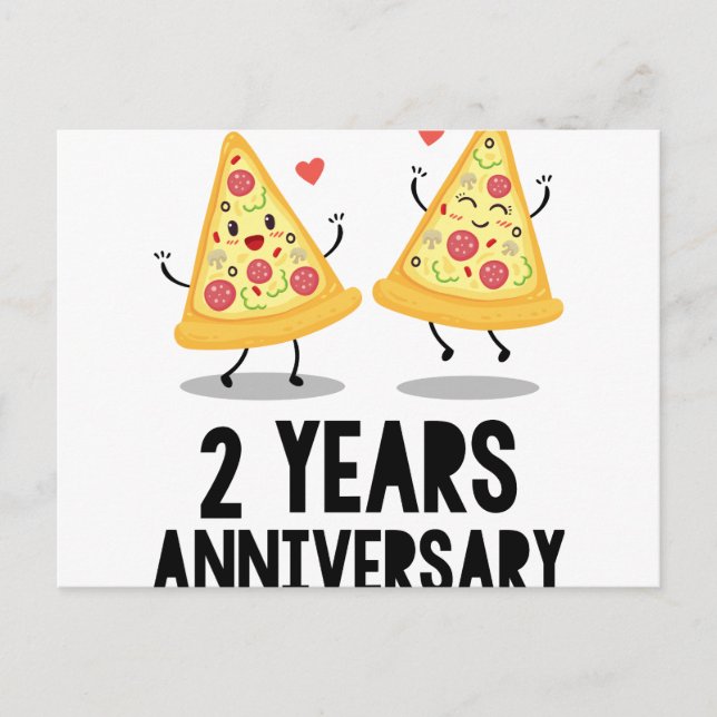 Carte Postale 2ème anniversaire 2 ans (Devant)