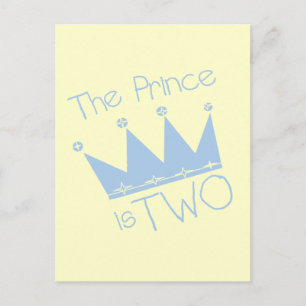 Carte Postale 2èmes T-shirts et cadeaux d'anniversaire de prince