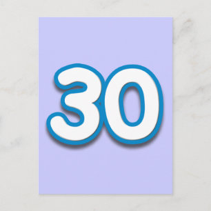 Carte Postale 30 ans Anniversaire ou anniversaire - Ajouter un t