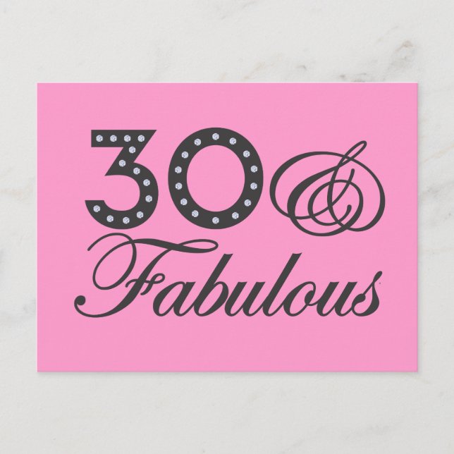 Carte Postale 30 et cadeau fabuleux (Devant)