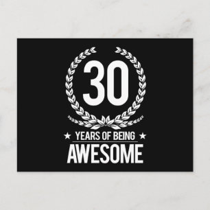 Carte Postale 30e anniversaire (30 ans d'être génial)
