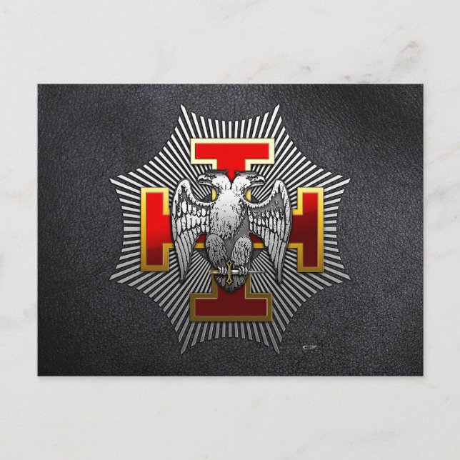 Carte Postale 30ème Degré : Knight Kadosh (Devant)