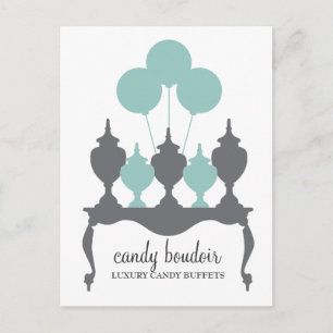 Carte Postale 311 Candy Boudoir Rococo Robin Oeuf Bleu & Gris Po