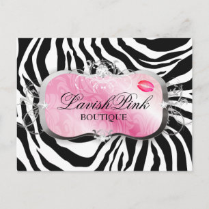 Carte postale 311 Lavish Pink Platter Swirls & Lip