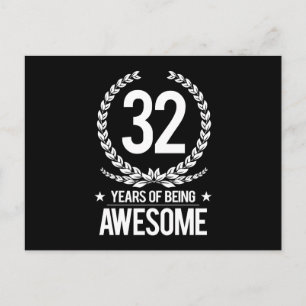 Carte Postale 32e anniversaire (32 ans d'être génial)