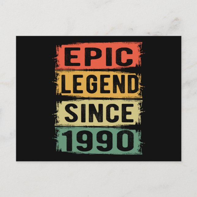 Carte Postale 35 ans Vieux Anniversaire Epic Légende 35e anniver (Devant)
