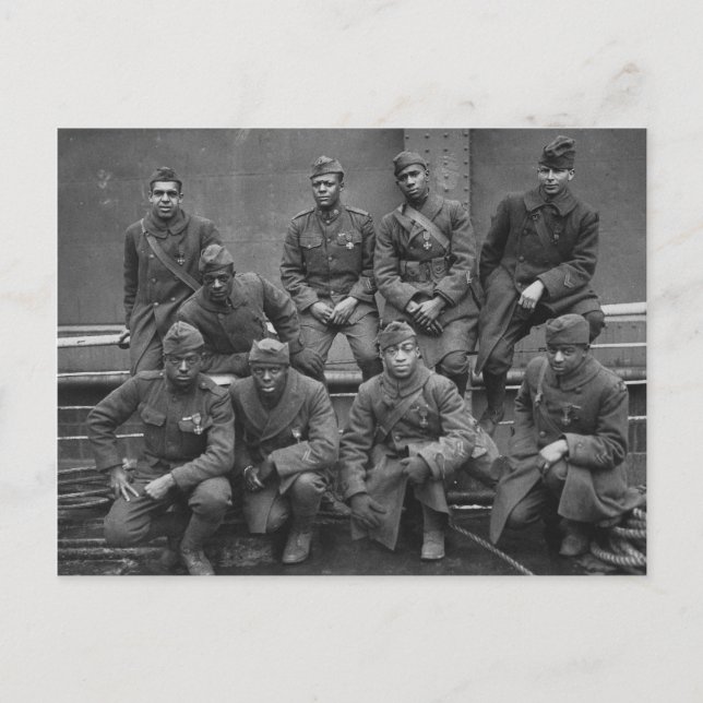 Carte Postale 369e Garde nationale de New York Harlem Hellfighte (Devant)