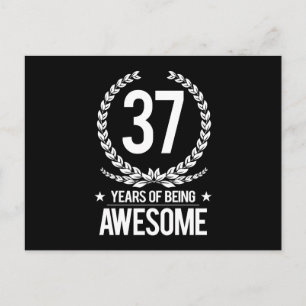 Carte Postale 37e anniversaire (37 ans d'être génial)