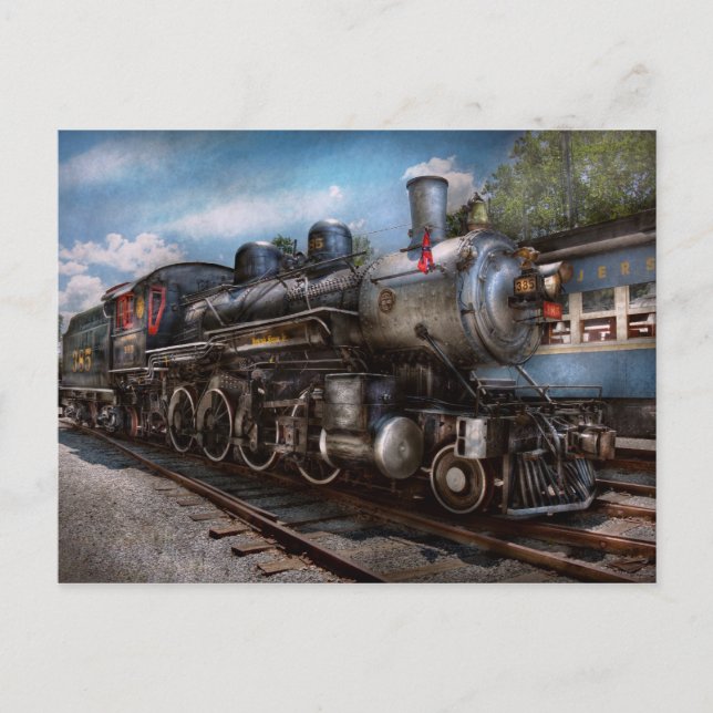 Carte Postale 385 - Train - Vapeur - 385 Entièrement restauré (Devant)
