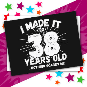 Carte Postale 38 Ans Memes Sarcastique Drôle 38e Anniversaire