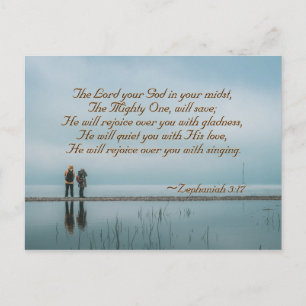 Carte Postale 3:17 Rejoice over you with sinah.