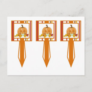 Carte Postale 3 Coupe Cuisson de gâteau Automne Citrouille Baby