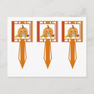 Carte Postale 3 Coupe Cuisson de gâteau Automne Citrouille Baby