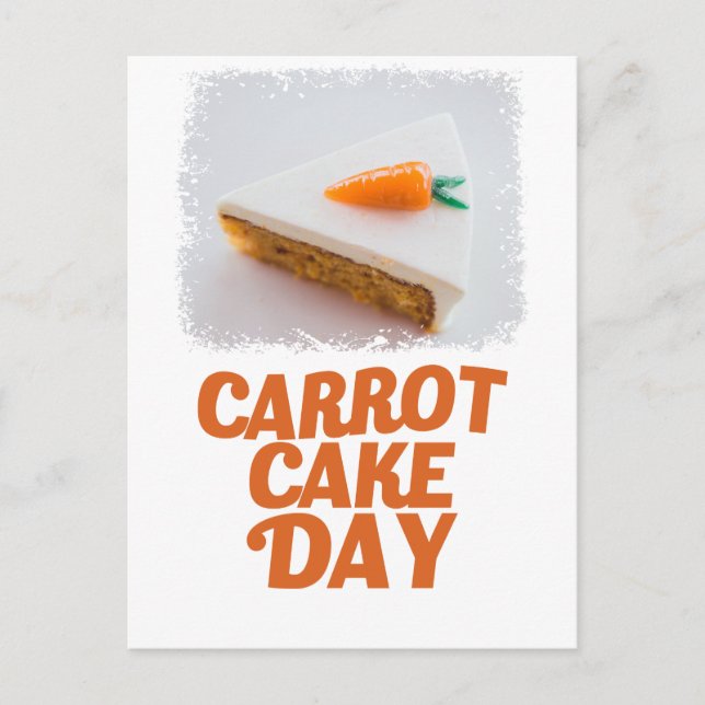 Carte Postale 3 février - Journée du gâteau aux carottes - Jour  (Devant)
