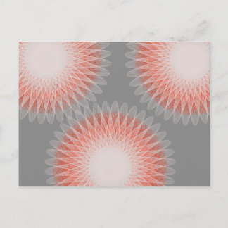 Carte Postale 3 fleurs art abstrait