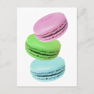 Carte Postale 3 macarons