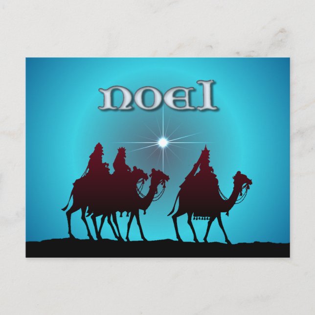 Carte Postale 3 WISEMEN & STAR par SHARON SHARPE (Devant)