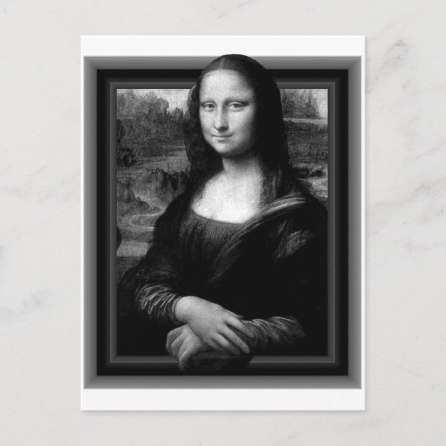 CARTE POSTALE 3D MONA LISA (Devant)