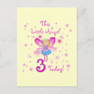 Carte Postale 3e T-shirts et cadeaux d'anniversaire Little Angel