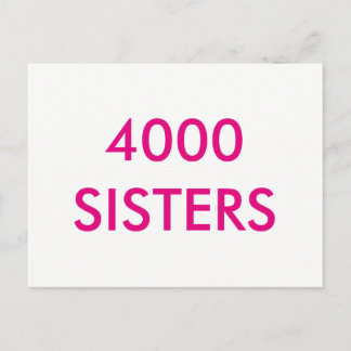 Carte postale 4000 Soeurs