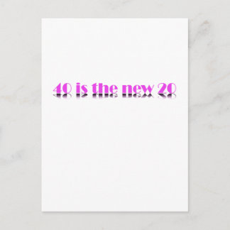 Carte Postale 40 est la nouvelle conception de 20 ans