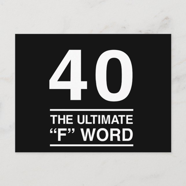 Carte Postale 40 Le mot F ultime (Devant)