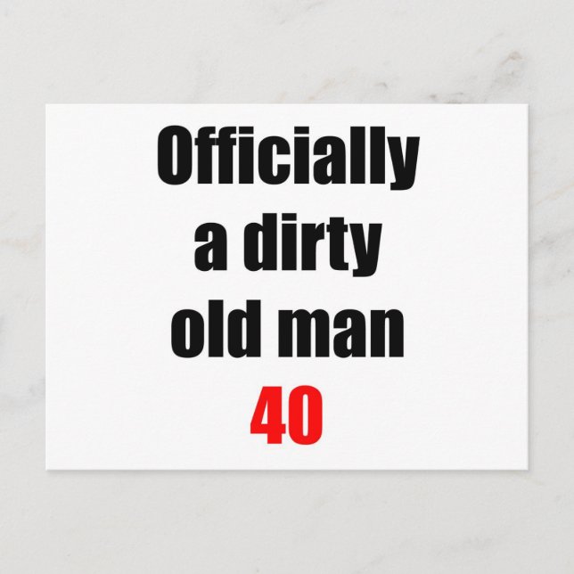 Carte Postale 40 Vieux Homme Sale (Devant)