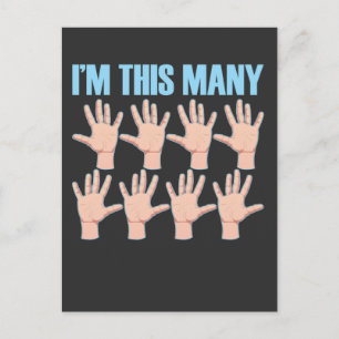 Carte Postale 40e anniversaire de cette façon Quarantième doigt 