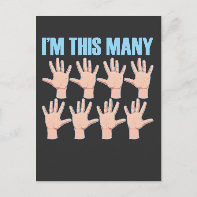 Carte Postale 40e anniversaire de cette façon Quarantième doigt  (Devant)