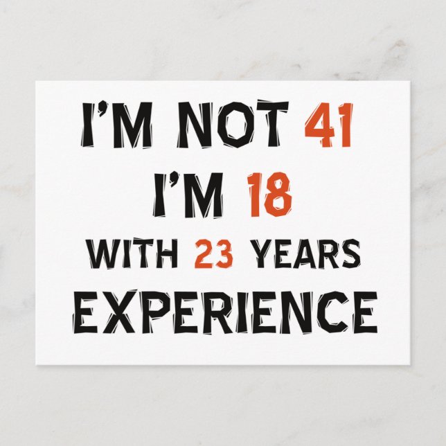 Carte Postale 41e anniversaire (Devant)