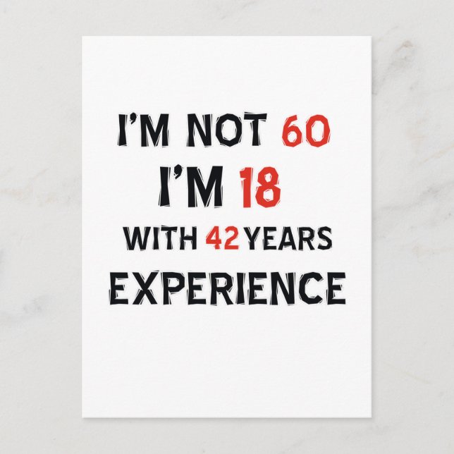 Carte Postale 42 ans (Devant)