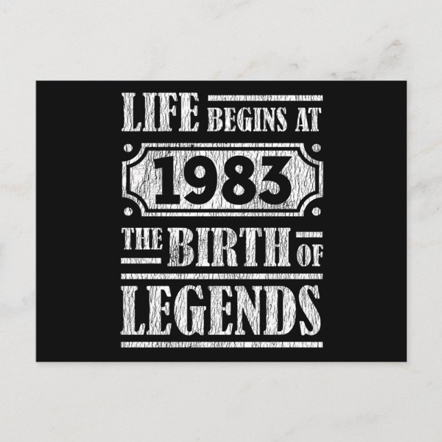 Carte Postale 42 Ans Naissance de la légende en 1983 42ème Anniv (Devant)