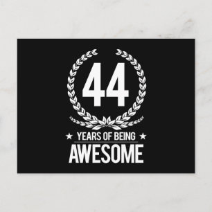 Carte Postale 44e anniversaire (44 ans d'être génial)